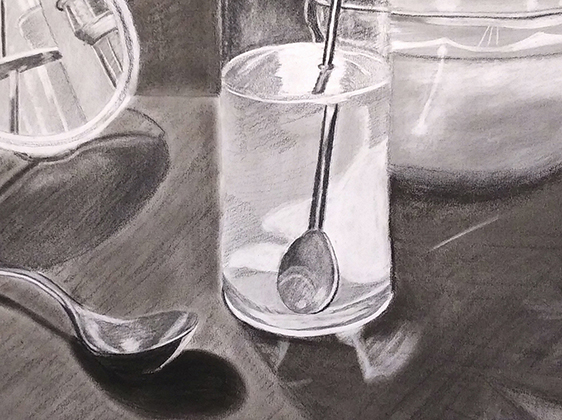 Reflections Still Life Drawing